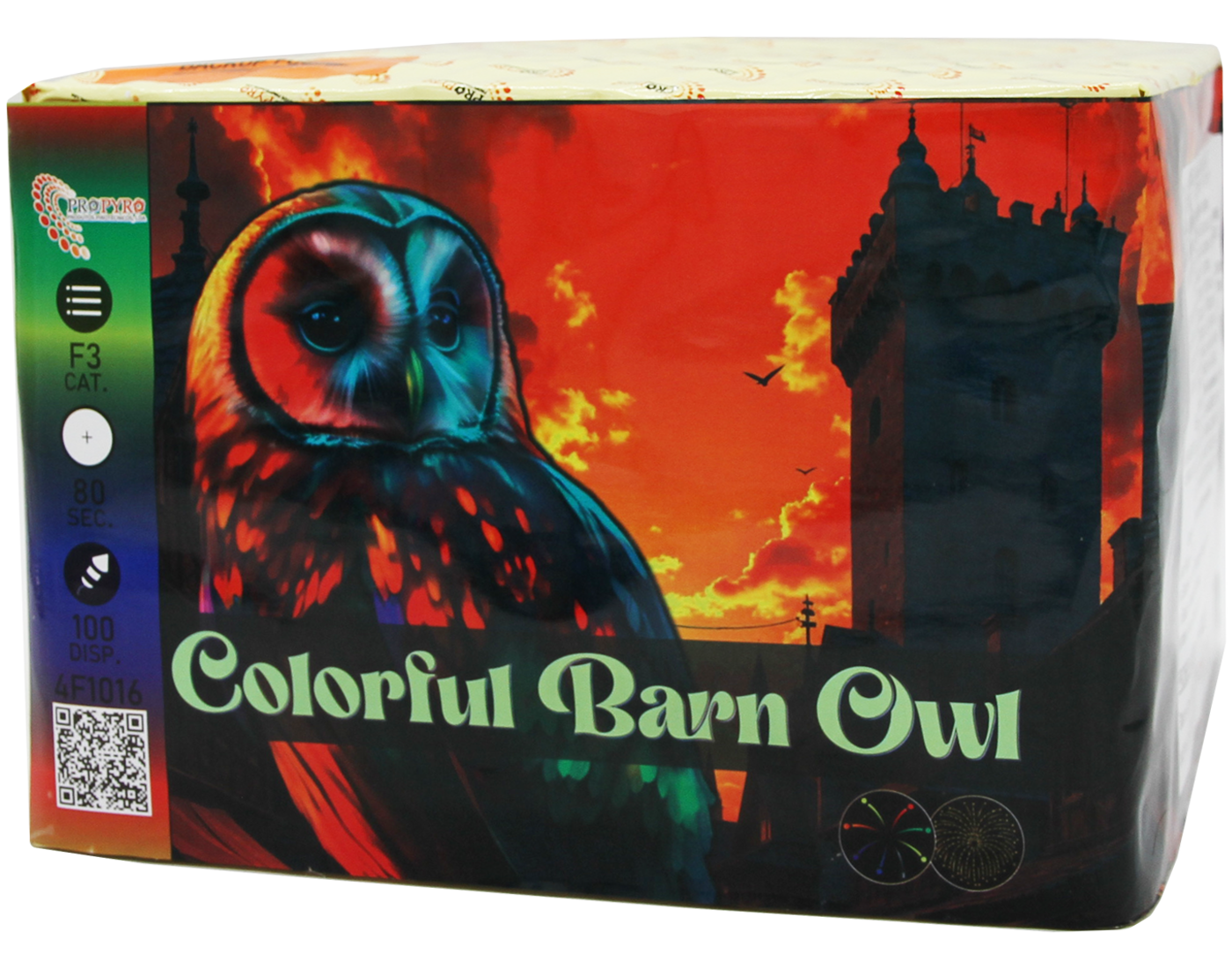 4F1016-1.png 4F1016 - Bateria 100’S Colorful Barn Owl - Image 1