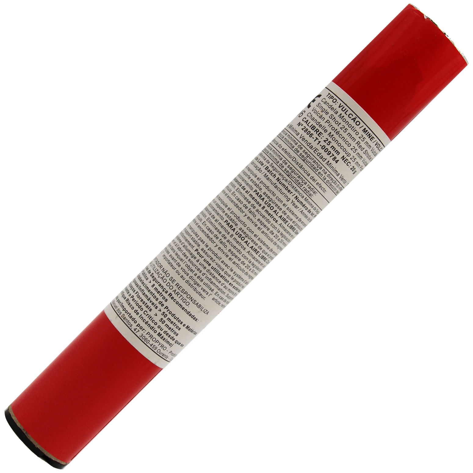 4MT201.png 4MT201 - CANDELA 25MM Vulcão Intermitente Vermelho - Image 1
