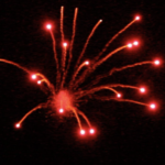 Balona 100 mm - Chrys To Red Moving Stars